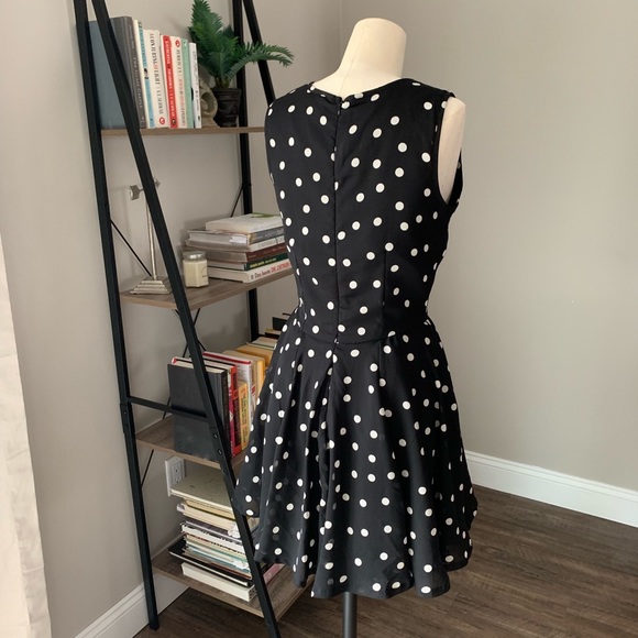Polka Dot Skater Dress - Picture 2 of 4